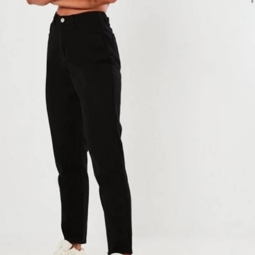 Missguided TALL black mom jeans
